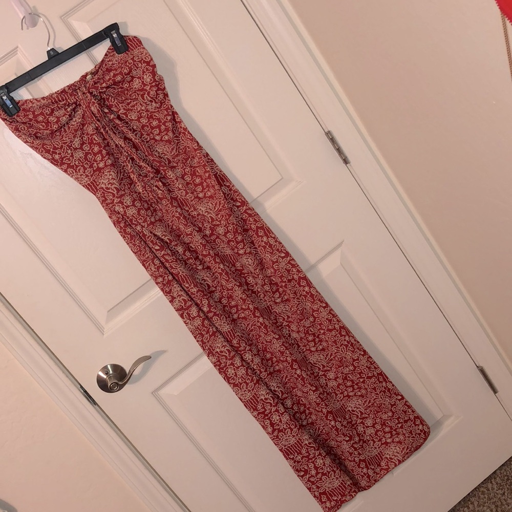 Strapless to Halter Adjustable Maxi Dress